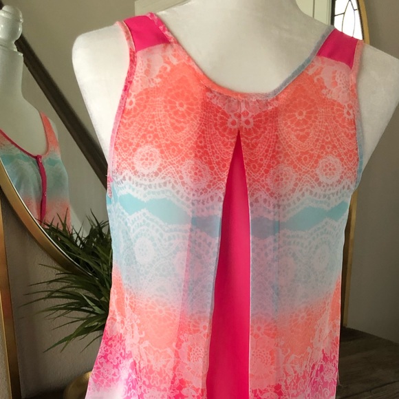 CANDIES Chiffon Multi-colored blouse - Picture 3 of 5